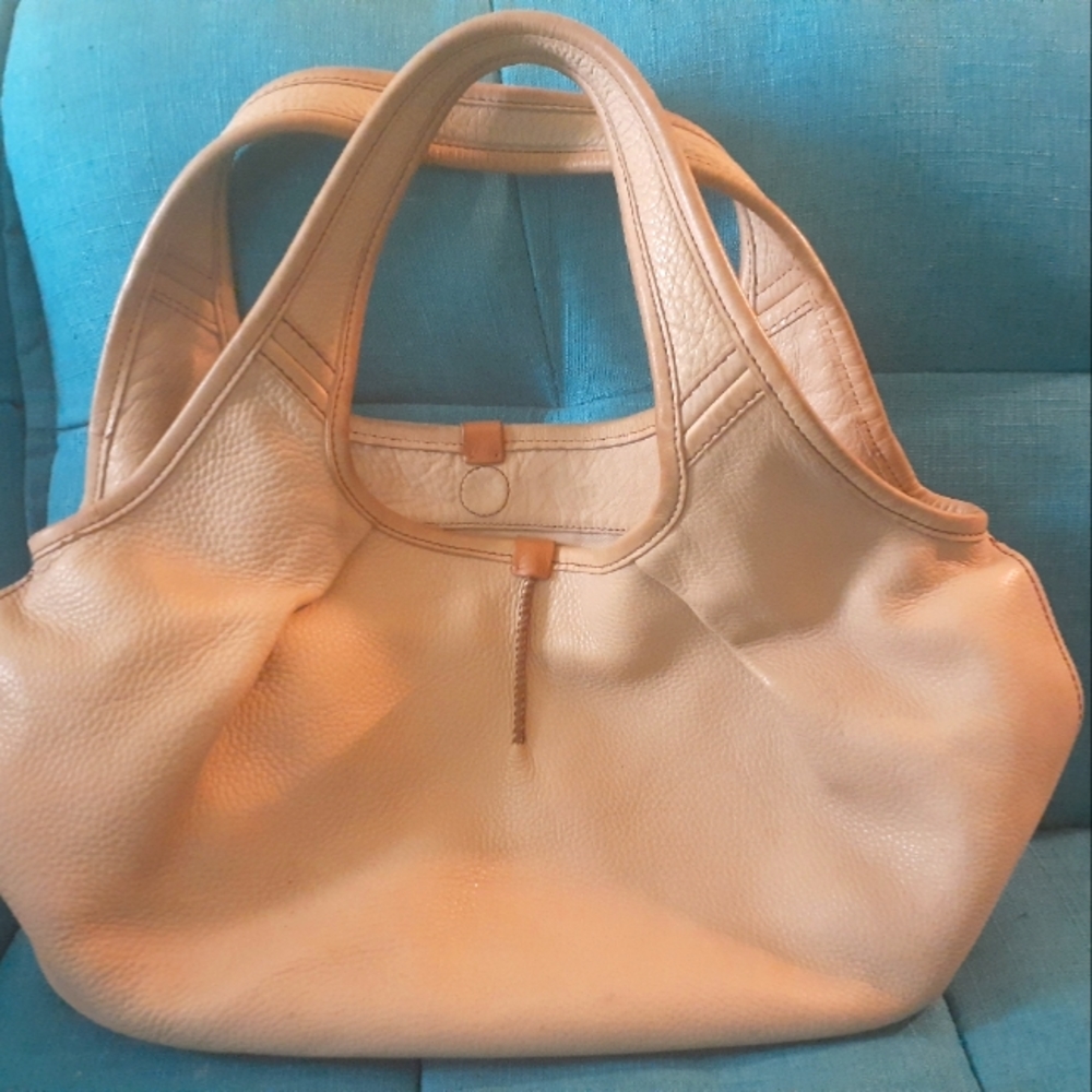 Large Tan Leather UGG Australia Hobo Handbag